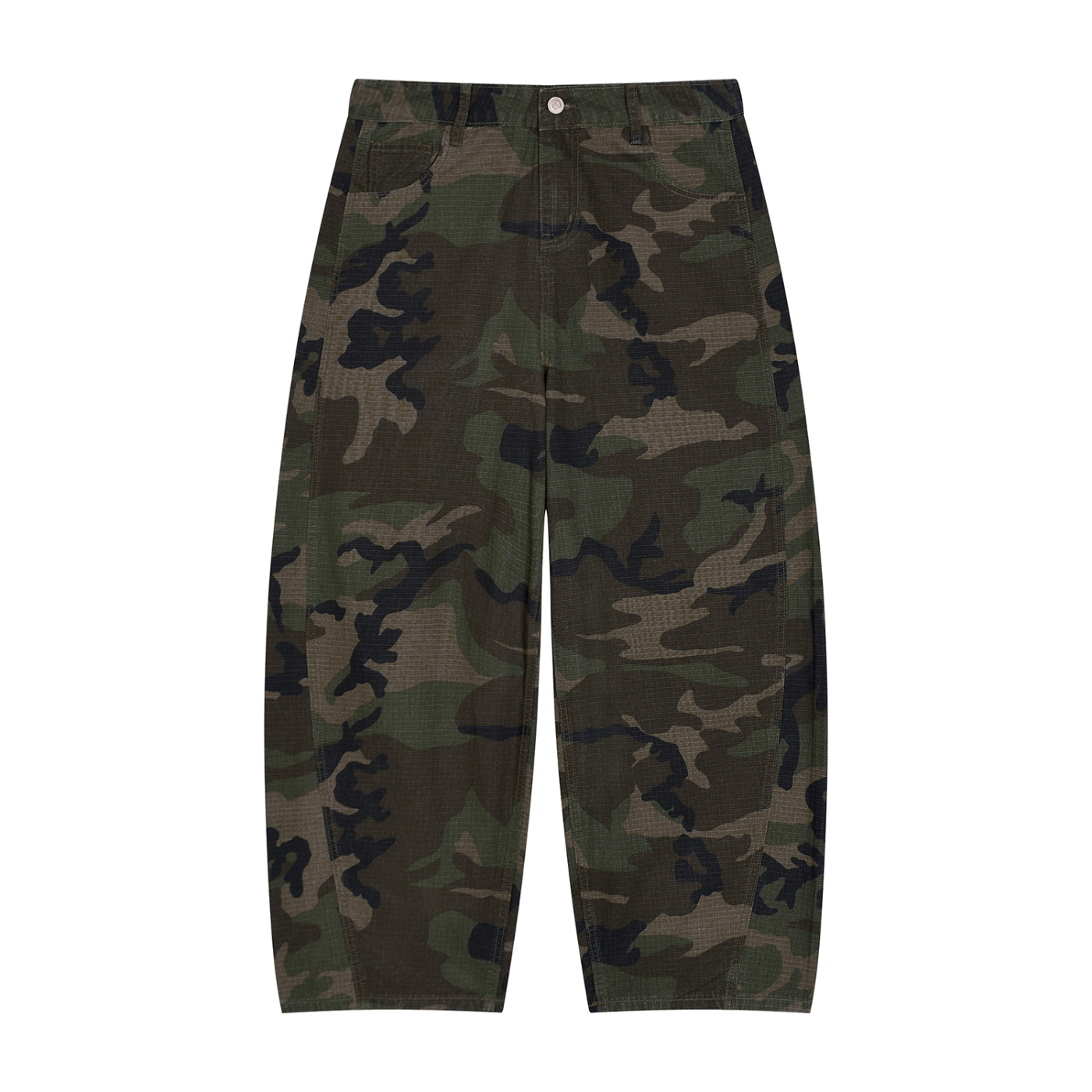 Native Alien Camo Barrel Leg Cargo Pants