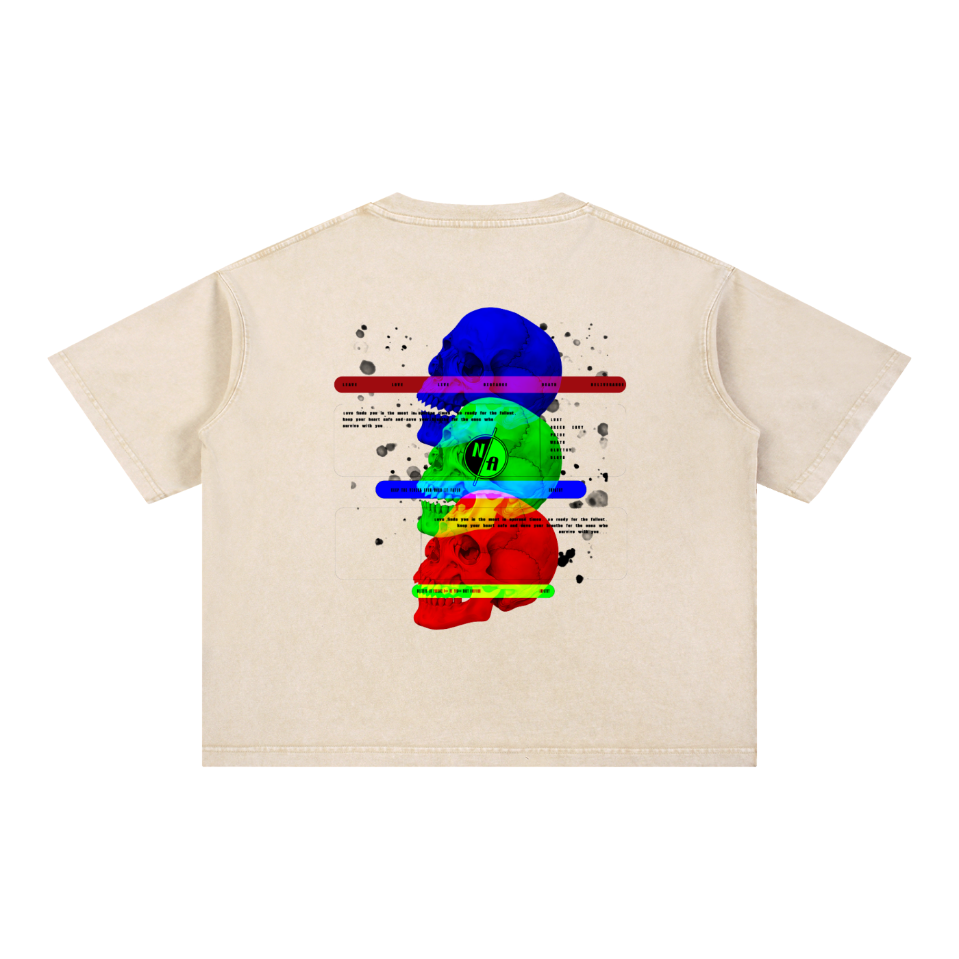 N/A Empathy Mineral Wash Boxy Cotton T-Shirt