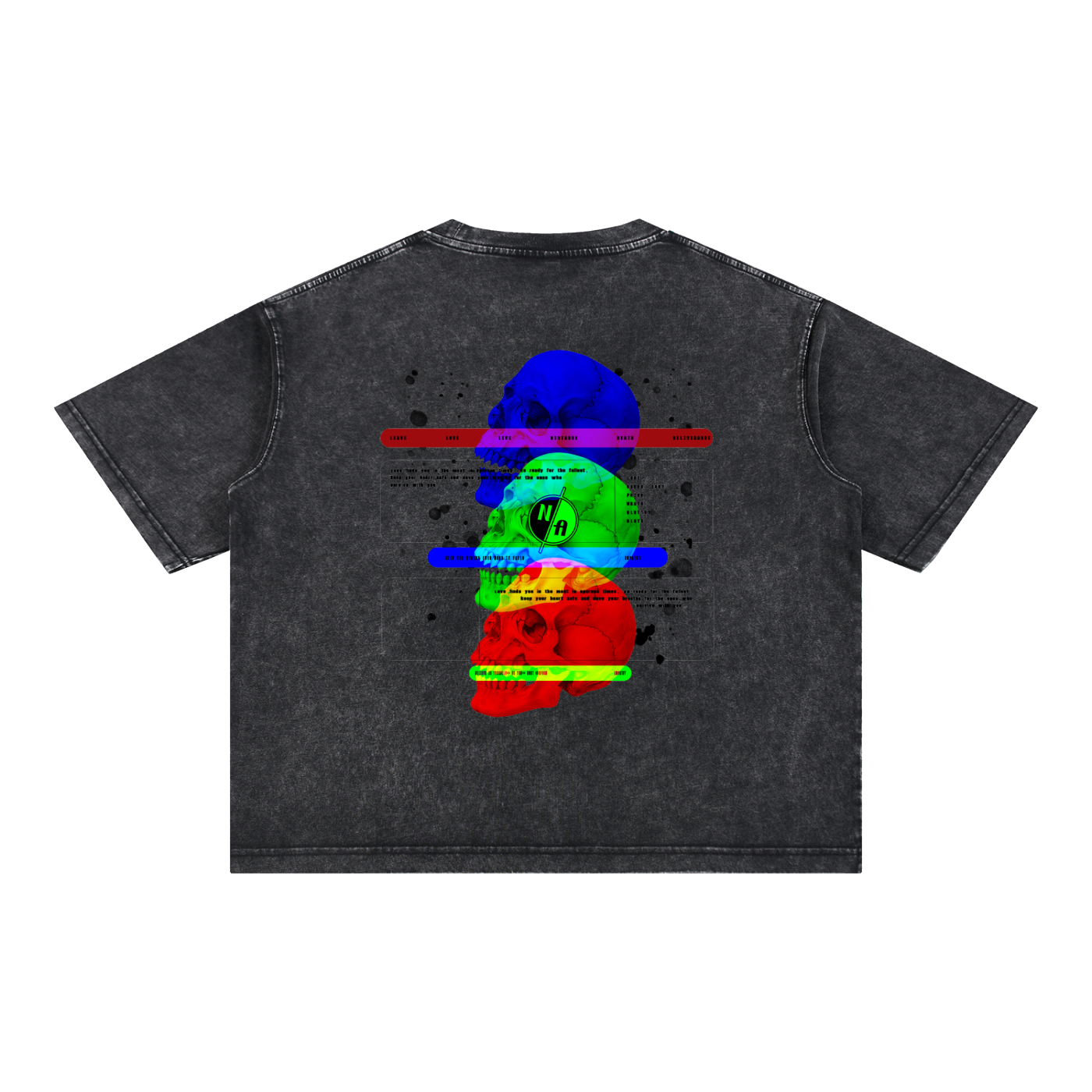 N/A Empathy Mineral Wash Boxy Cotton T-Shirt