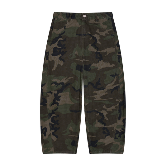 Native Alien Camo Barrel Leg Cargo Pants