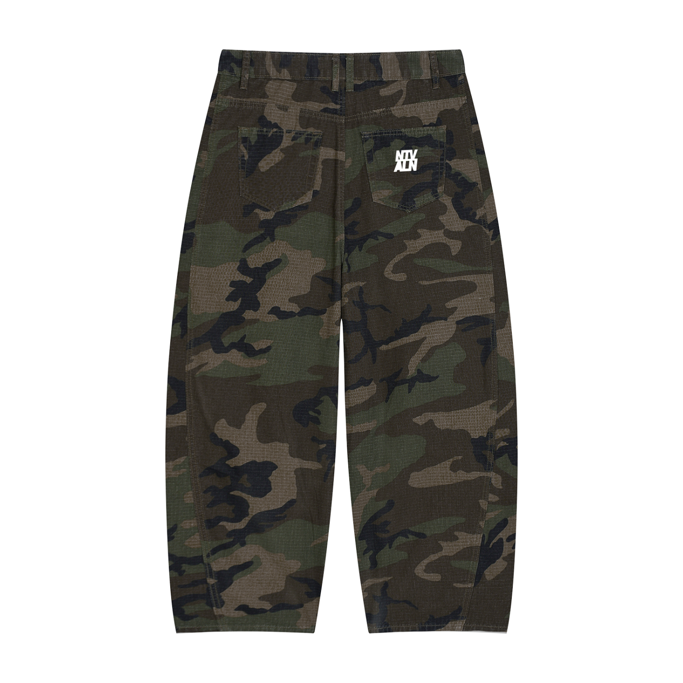 Native Alien Camo Barrel Leg Cargo Pants
