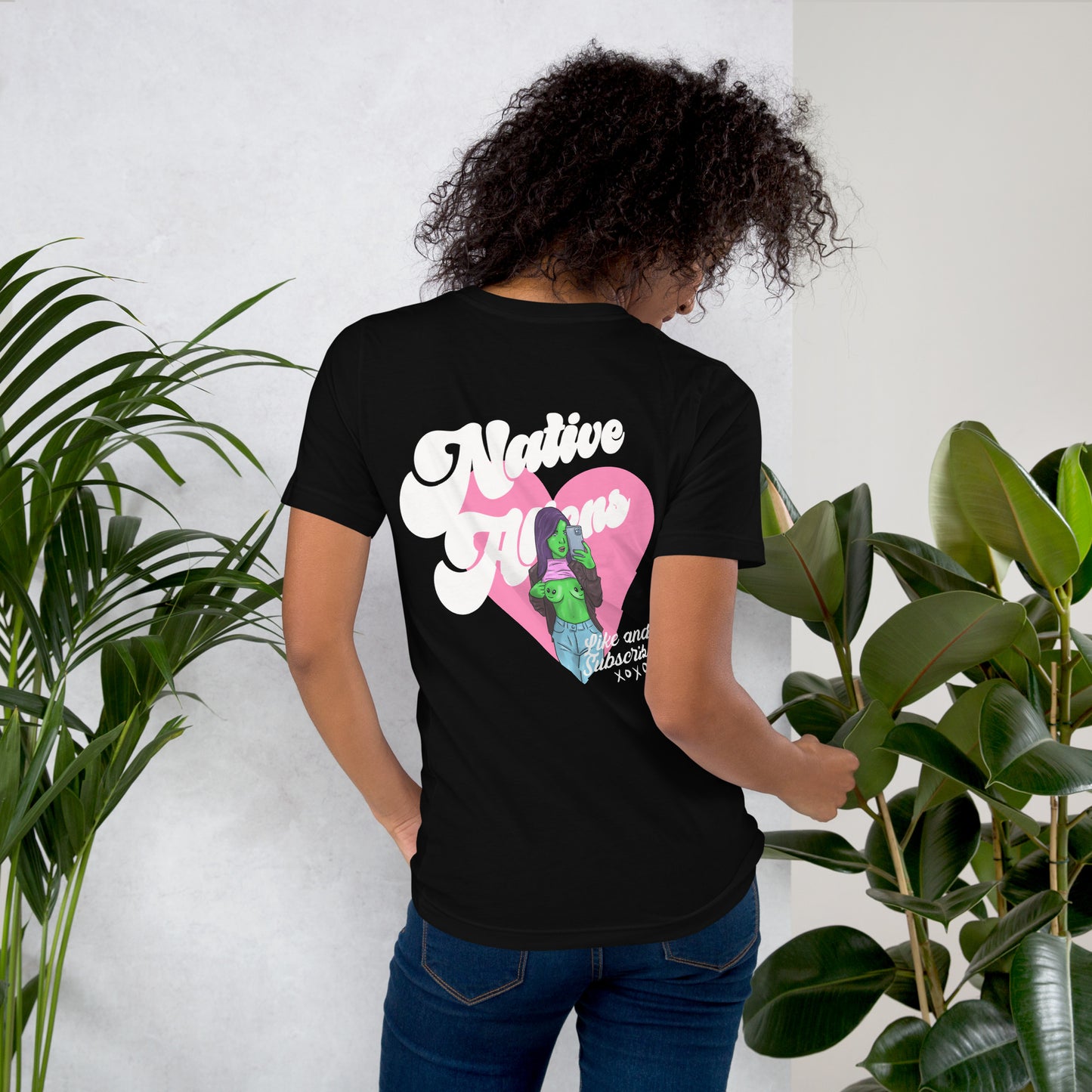 Native Aliens Love, Like, and Subscribe- Unisex Tee