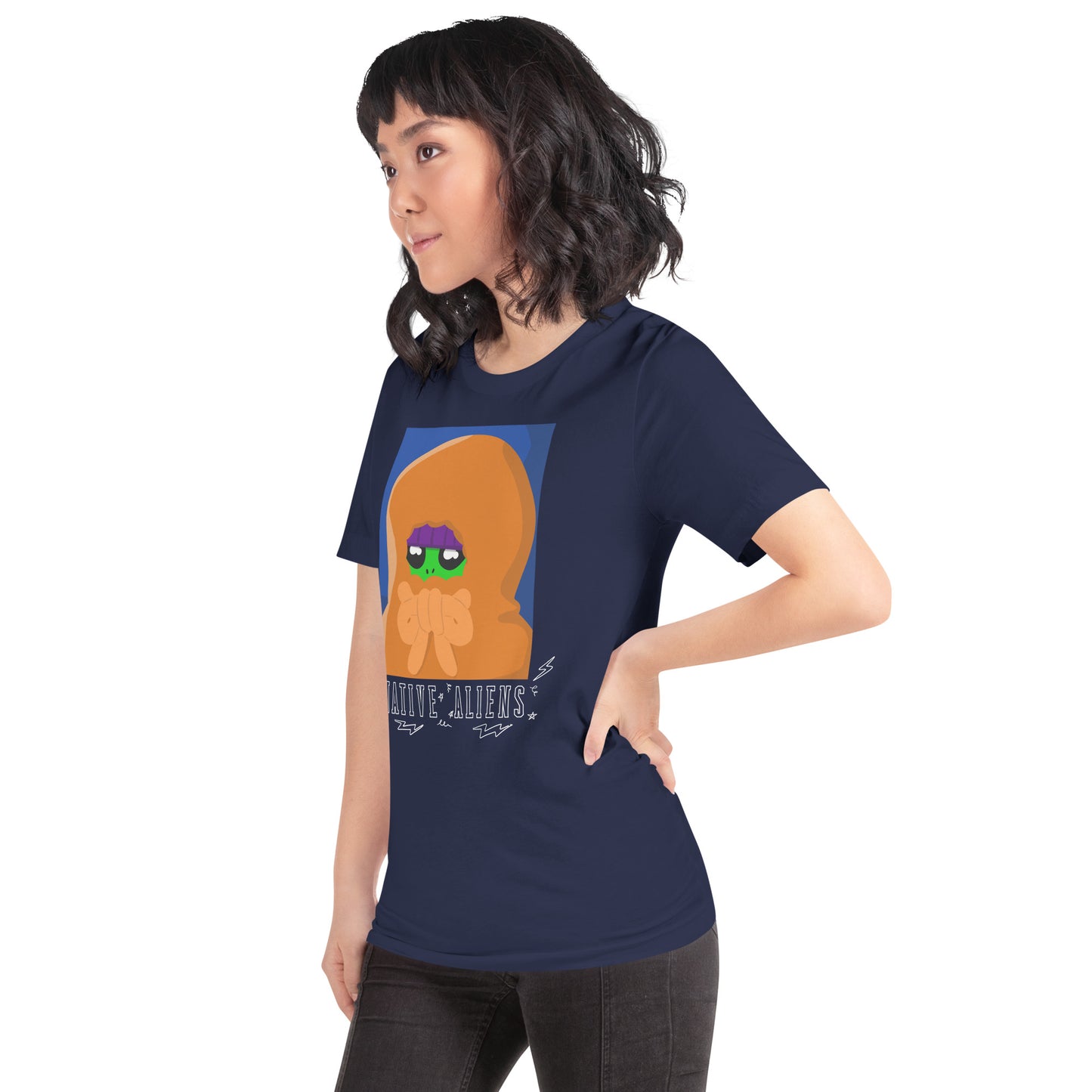 Native Aliens Zipped up-Unisex t-shirt