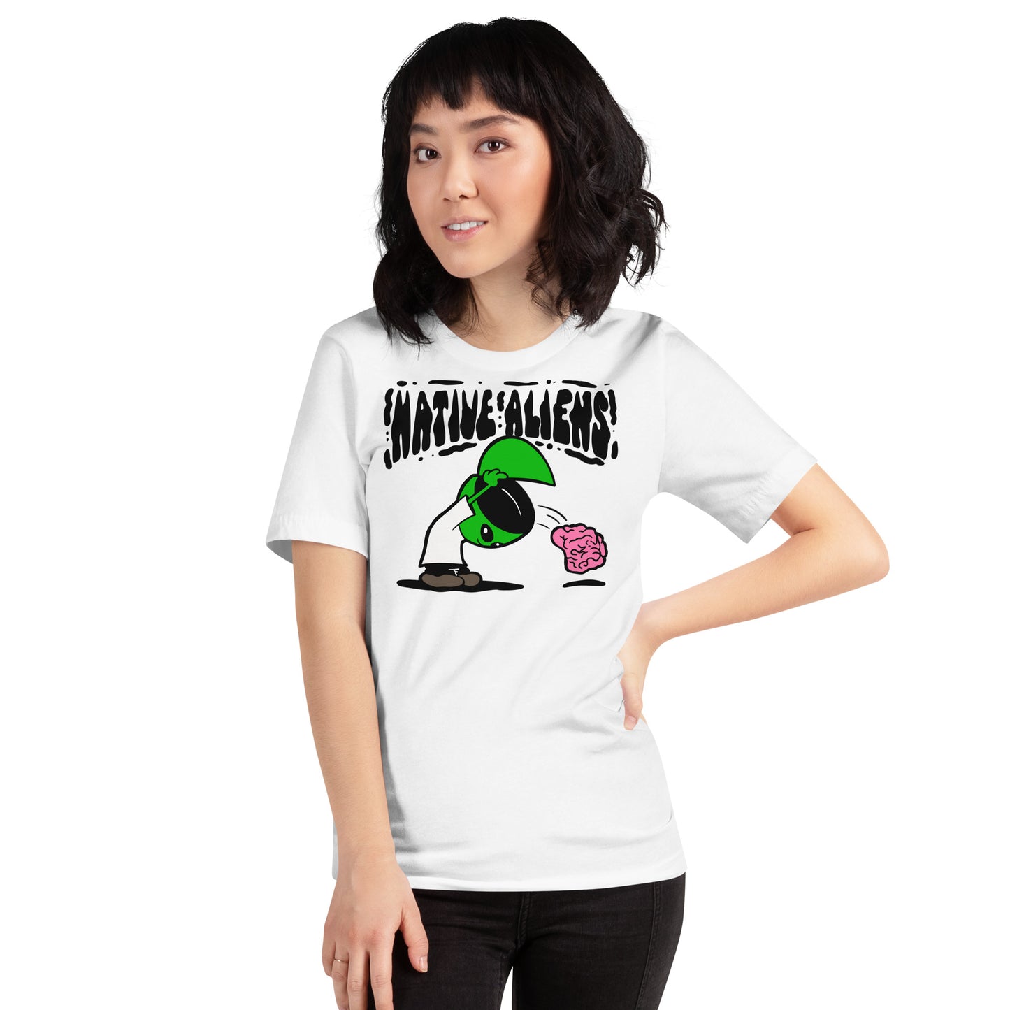 Native Aliens Out of my Mind- Unisex tee